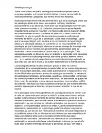 Síntesis psicología. Página 1
