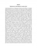Como se da el “Significado de la Salud Mental en nuestras vidas”.
