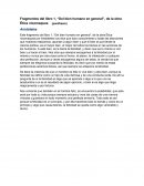 Fragmentos del libro 1, “Del bien humano en general”, de la obra Ética nicomaquea (paráfrasis)