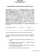 CONSENTIMIENTO INFORMADO PARA SALPINGOCLASIA