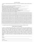 Actividades español 2° secundaria