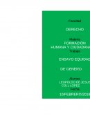 EQUIDAD DE GENERO Los caracteres