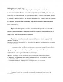 Desarrollo objetivos practica aplicada. Página 1