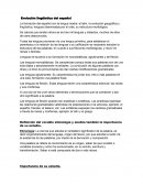 Como se da la Evolución lingüística del español