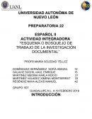 Integradora español 2 semestre 1 etapa