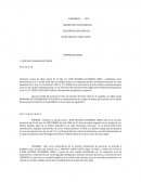 Demanda de presunción de Ausencia