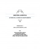 Una Evidencia 1: Actores de la cadena de abastecimiento
