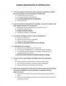 EXAMEN ORGANIZACIÓN DE EMPRESAS