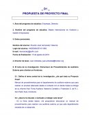 PROPUESTA DE PROYECTO FINAL