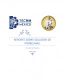 REPORTE SOBRE SOLUCION DE PROBLEMAS