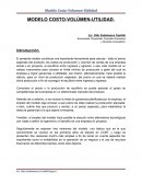 Un ejemplo de Modelo Costo Volumen Utilidad