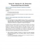 Tarea 01: Sesión 01, 02, Dirección Financiera/Tasa de Interés