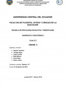 ESCUELA DE PSICOLOGÍA EDUCATIVA Y ORIENTACIÓN DIAGNÓSTICO Y PSICOTERAPIA I