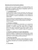 Derechos a funcionarios publicos