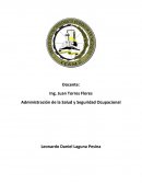 Administración de la Salud y Seguridad Ocupacional