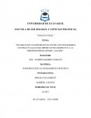 Establecer las diferencias entre los pensadores contractuales más importantes respecto a la construcción del estado