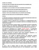 RESUMEN GUERRA CIVIL ESPAÑOLA