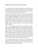 Ejemplo de Ensayo del post-conflicto