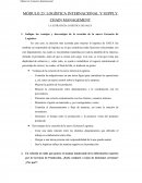 CASO Logística Internacional y Supply Chain Management