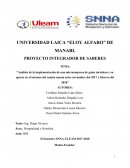 Proyecto “Análisis de la implementación de una microempresa de guías turísticos y su aporte en el turismo del cantón manta entre noviembre del 2017 y febrero del 2018”