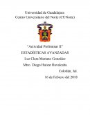 Actividad preliminar II Estadísticas avanzadas