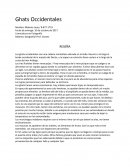 Cuales son lso Ghats occidentales