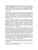 Contarto Privado de compravente