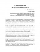 LA CONSTITUCIÓN 2008 Y LAS RELACIONES INTERNACIONALES