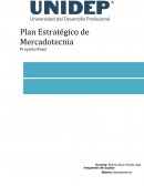 Plan Estratégico de Mercadotecnia Proyecto Final