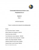 La cultura de la salud de los adolescentes