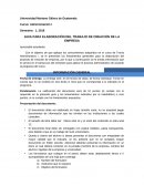 GUIA PARA ELABORACIÓN DEL TRABAJO DE CREACIÓN DE LA EMPRESA