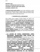 IMPUGNACION ACCION DE TUTELA