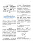 CONTROL Y ACONDICIONAMIENTO PARA UN SISTEMA REGULADOR DE TEMPERATURA CON UP