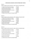EJERCICIOS DEL ESTADO DEL COSTO DE PRODUCCIÓN Y VENTAS