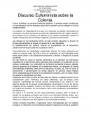 Discurso Eufeminista sobre la Colonia