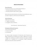 MERCADOS FINANCIEROS Tipos de Mercados