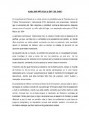 Como se da el Analisis pelicula de colosio