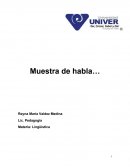 Muestra de Habla ¿Cuáles fueron tus primeros recuerdos de tu hogar?