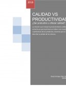 Calidad vs productividad