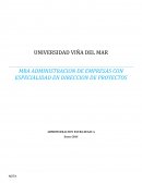MBA ADMINISTRACION DE EMPRESAS CON ESPECIALIDAD EN DIRECCION DE PROYECTOS