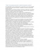 Unidad 3 de la psicología experimental a la tradición de pensamiento conductista