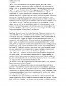 ¿Le es posible al ser humano vivir sin política (polis)? ¿Qué es la política?