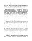 COMO ES QUE SE DIO LA EVOLUCIÓN HISTÓRICA DE LOS DERECHOS HUMANOS