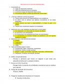 PREGUNTAS DE GESTION EMPRESARIAL