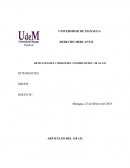 ARTICULOS ANALISADOS DEL CODIGO DE COMERCIO DE NICARAGUA DEL 118 AL 132