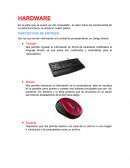 Es la parte que se puede ver del computador, es decir todos los componentes de su estructura física, se divide en cuatro partes: Hardware y Software