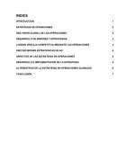 Estrategias de Operaciones. UNA VISION GLOBAL DE LAS OPERACIONES