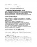 Tarea 1 Objetivos de gobierno actual y sus políticas económicas