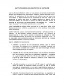 ANTIPATRONES DE LOS ARQUITECTOS DE SOFTWARE