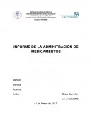 Informe de administración de medicamentos